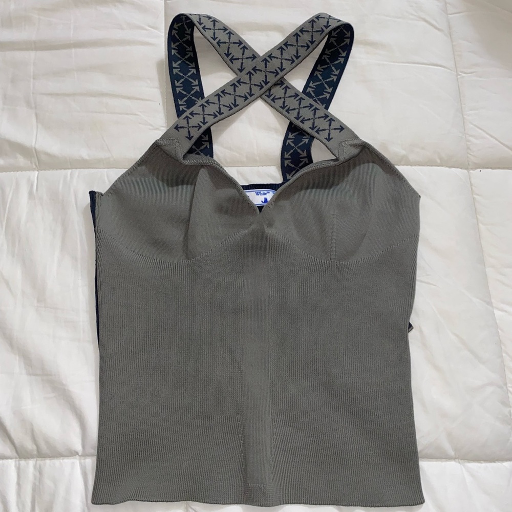 OFF-WHITE BOLD TANK TOP GREEN/GREY🖤